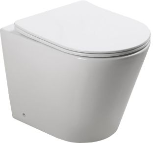 Унитаз приставной SantiLine SL-5020 безободковый белый