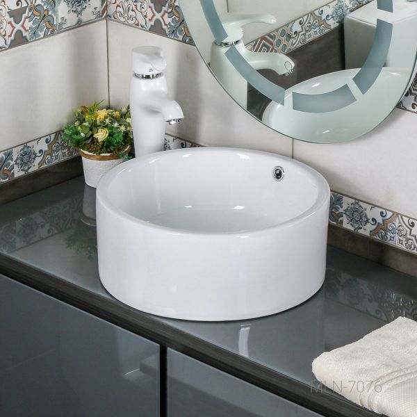 Накладная раковина Melana 7076-805 42см белый