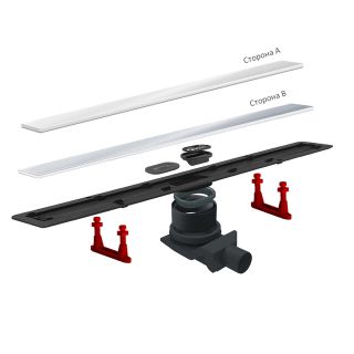 Душевой лоток Pestan Confluo Frameless Line 450 White Glass