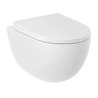 Подвесной унитаз Kludi Resa D 24WCSET43 безободковый белый