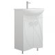Тумба под раковину Corozo Ультра Флора 55см белый SD-00000362