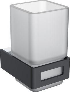 Стакан Boheme Q чёрный/хром 10944-CR-B