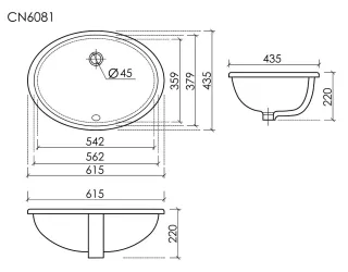 Раковина Ceramicanova Era CN6081 61 см белый