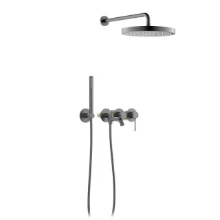 Душевой комплект Timo Saona SX-2348/18SM чёрное золото