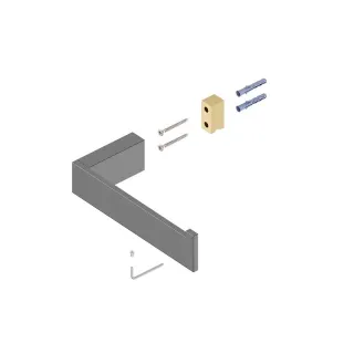 Бумагодержатель Timo Petruma 15241/18 чёрное золото