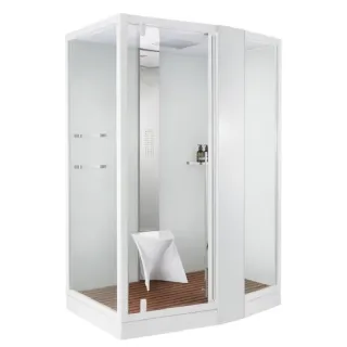 Душевая кабина Orans SR-89102LS 89102LWLH 150x100 см профиль белый стекло прозрачное