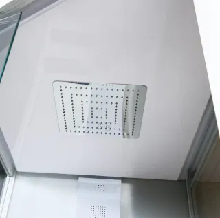 Душевая кабина Orans SR-89103RS 89103RWLH 180x130 см профиль белый стекло прозрачное