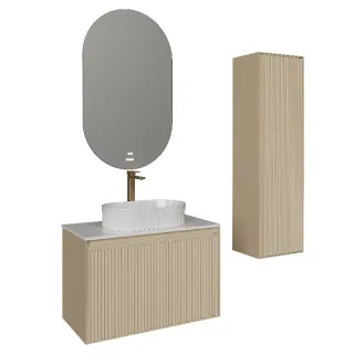 Шкаф-пенал Grossman Кристалл 303544 бежевый 40 см