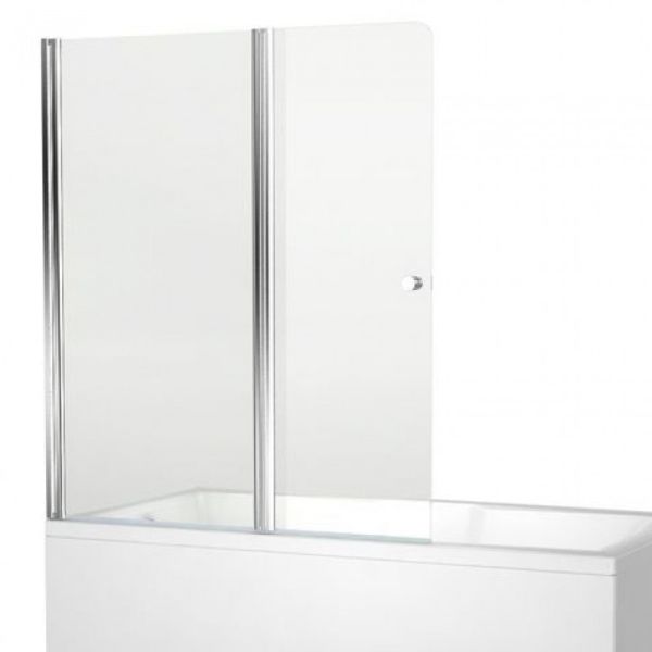 Шторка на ванну Aquanet Alfa 4 NF6222-pivot 196049 122 см профиль хром стекло прозрачное