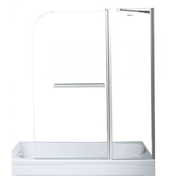 Шторка на ванну Aquanet SG-1200 209412 120 см профиль хром стекло прозрачное