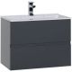 Тумба под раковину Aquanet Алвита 183992 70 см серый антрацит