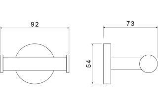 Крючок Aquatek Оберон AQ4202CR хром