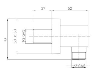 Шланговое подсоединение Bossini V00240.073 чёрный матовый