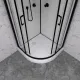Душевая кабина Triton Прайм-Блэк Щ0000071581 90x90 см профиль чёрный стекло прозрачное