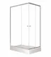 Душевой уголок Triton Вента Щ0000049617 100x80 см профиль хром стекло прозрачное