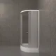 Душевая кабина Triton Вельвет Щ0000063056 90x90 см профиль белый стекло матовое