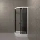 Душевой уголок Triton Грэй Щ0000066464 90x90 см профиль белый стекло тонированное