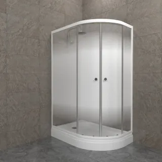 Душевая кабина Triton Коралл-Лайт Щ0000068949 левая 120x80 см профиль белый стекло градиент