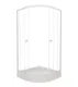 Душевой уголок Triton Ультра Щ0000061806 90x90 см профиль белый стекло прозрачное