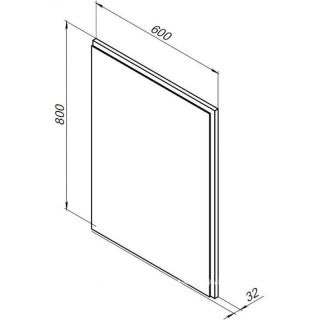 Зеркало с подсветкой Aquanet Nova Lite 249510 60 см дуб рустикальный