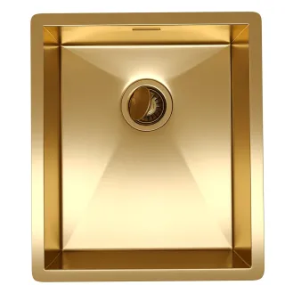 Мойка кухонная Reflexion Como 38-GD  RX2038GD брашированное золото