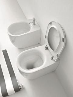 Сиденье для унитаза Kerasan Nolita 539130 с крышкой белое