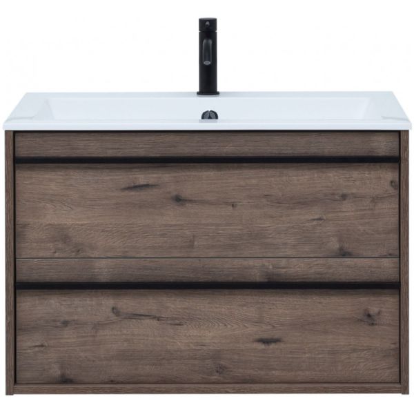 Тумба под раковину Aquanet Lino 253912 80 см дуб веллингтон