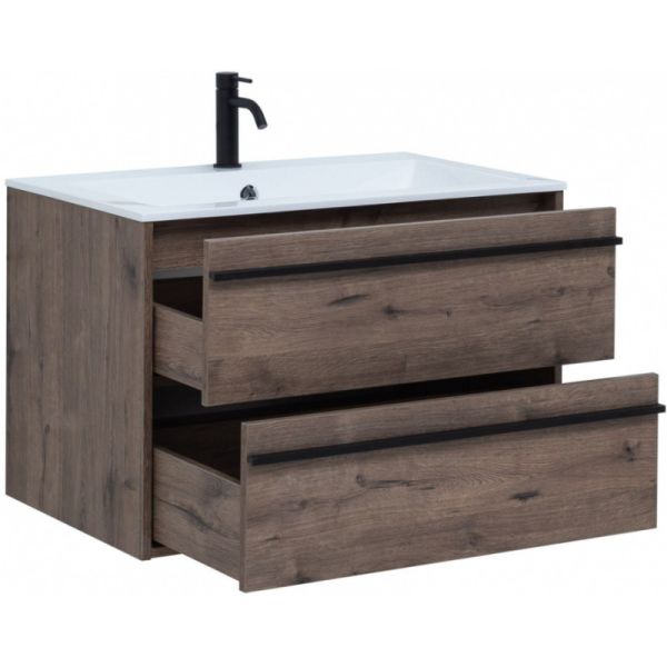 Тумба под раковину Aquanet Lino 253913 90 см дуб веллингтон