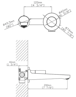 Смеситель для раковины Gid Panther L066GMNS вороненая сталь