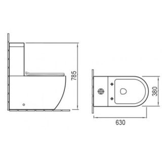 Чаша унитаза Vincea Globo VT2B-14 белый