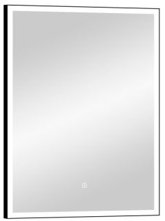 Зеркало с подсветкой Continent Frame Black ЗЛП1018 с сенсорным выключателем 70см чёрный