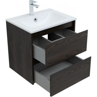 Тумба под раковину Aquanet Nova Lite 287894 60 см дуб чёрный