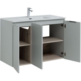 Тумба под раковину Aquanet Алвита New 277532 100 см серый