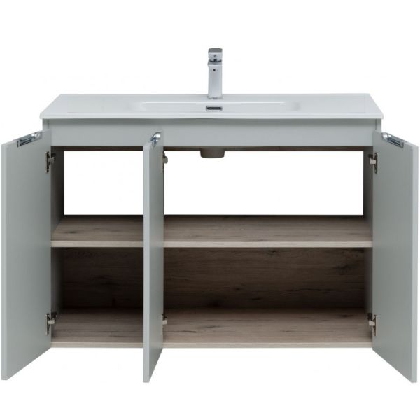 Тумба под раковину Aquanet Алвита New 277532 100 см серый