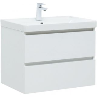 Тумба под раковину Aquanet Вега 308333 70 см белый глянец