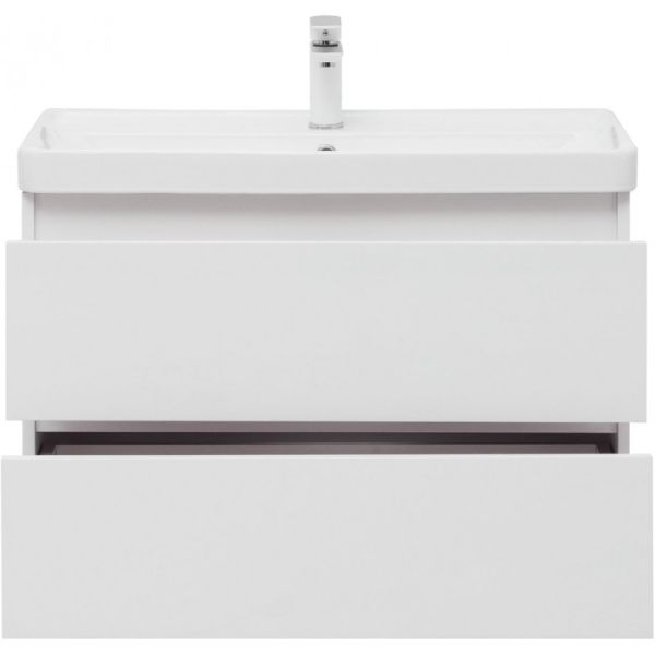 Тумба под раковину Aquanet Вега 308334 80 см белый глянец
