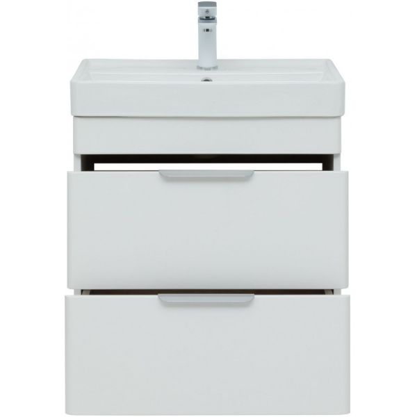 Тумба под раковину Aquanet Ирис New 310144 60 см белый глянец