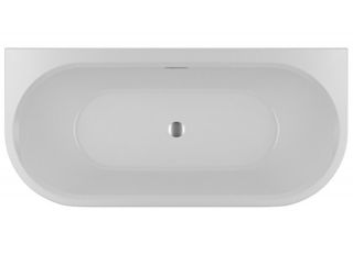 Акриловая ванна с подсветкой Riho Desire Back2Wall Glossy LED B089012005 180х84см светодиоды под ванной заполнение через перелив белый