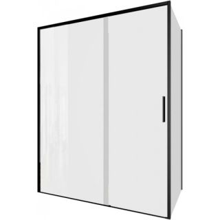 Душевой уголок Aquanet Pleasure Evo AE65-150x80-BT 324141 150x80 см профиль чёрный матовый стекло прозрачное