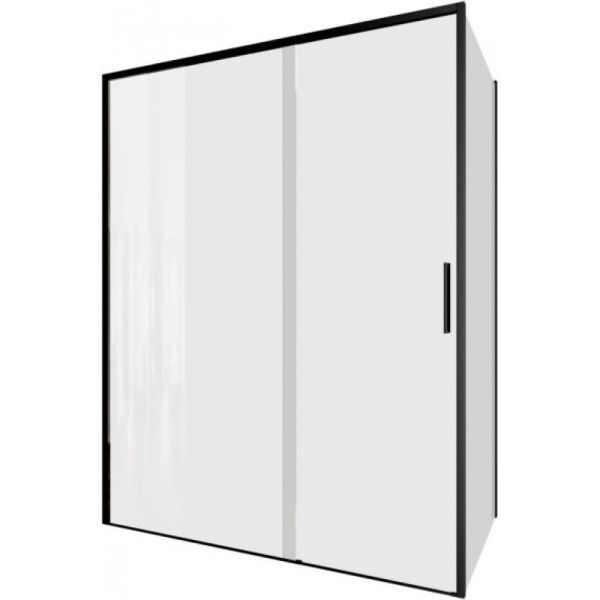 Душевой уголок Aquanet Pleasure Evo AE65-150x80-BT 324141 150x80 см профиль чёрный матовый стекло прозрачное