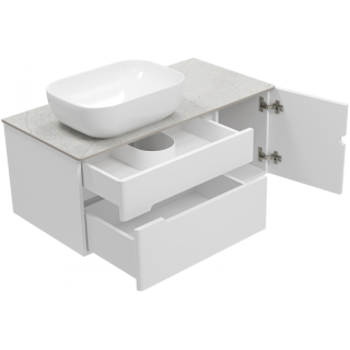 Подвесная тумба под раковину Misty Роял 100 см П-Роя-01100-011П2Я белый