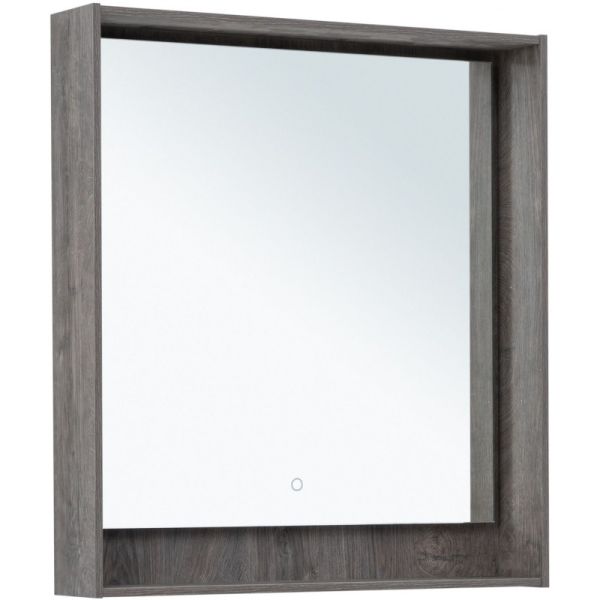 Зеркало с подсветкой Aquanet Милан 336395 80 см дуб рошелье