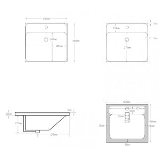 Раковина Aquanet Flash 333265 50 см белый