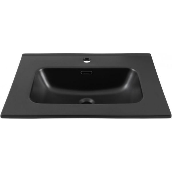 Раковина Aquanet Flat 329253 60 см чёрный матовый