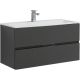 Тумба под раковину Aquanet Алвита 240112 100 см серый антрацит