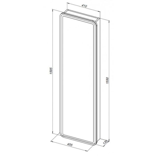 Пенал Aquanet Оптима 335438 с подсветкой