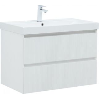 Тумба под раковину Aquanet Альтера 337156 80 см белый матовый