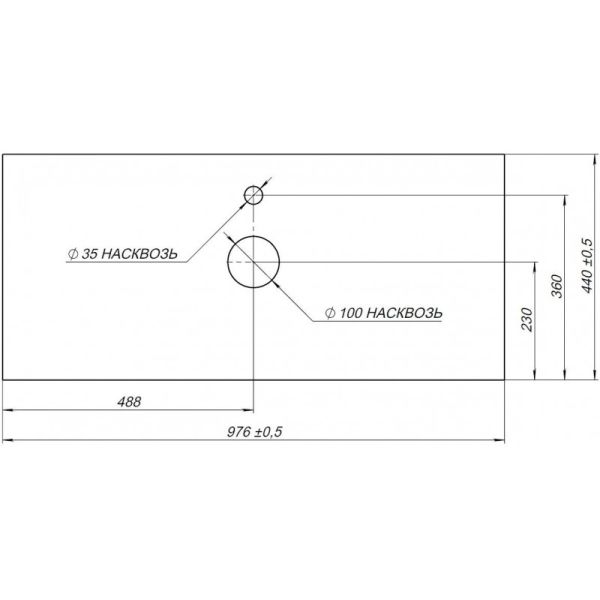 Столешница Aquanet Nova Lite 257595 100 см мрамор