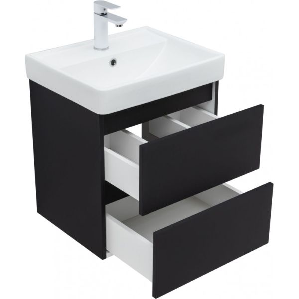 Тумба под раковину Aquanet Вега 2.0 337952 50 см чёрный