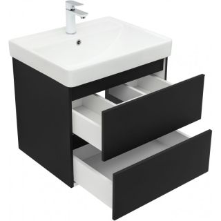 Тумба под раковину Aquanet Вега 2.0 337953 60 см чёрный